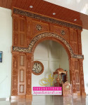 Kaligrafi mihrab masjid minimalis modern