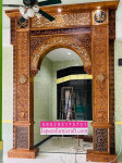 Mihrab Masjid Kayu Jati Indah dan islami