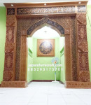 Karya Seni Ukir yang Memukau Mihrab Masjid Ukiran jati