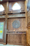 Cover Dinding Masjid Motif Ornamen Geometri Jati