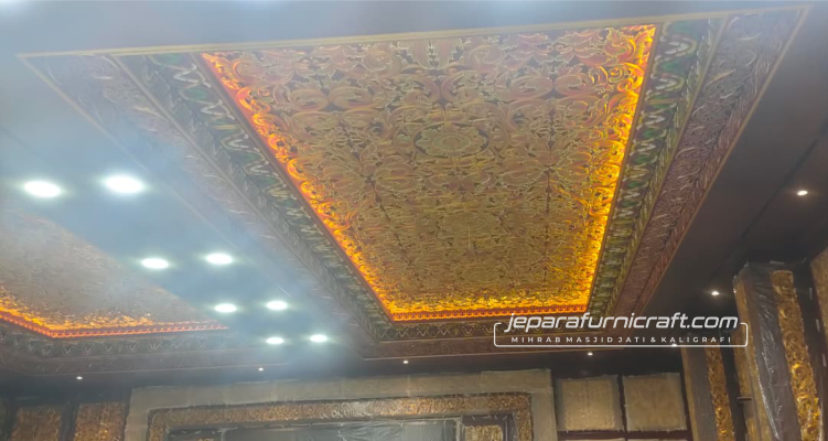 Plavon Ukiran Jati Gedung Jend. Urip Sumoharjo, Kementrian Pertahanan Republik Indunesia