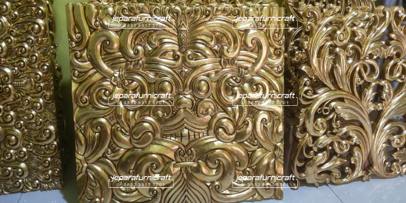 Panel Ukir Hiasan Dinding Jati Ukir Full